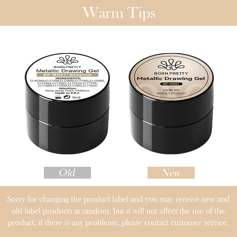 Rosegold Metallic Drawing Gel MD03 5ml - Image 19