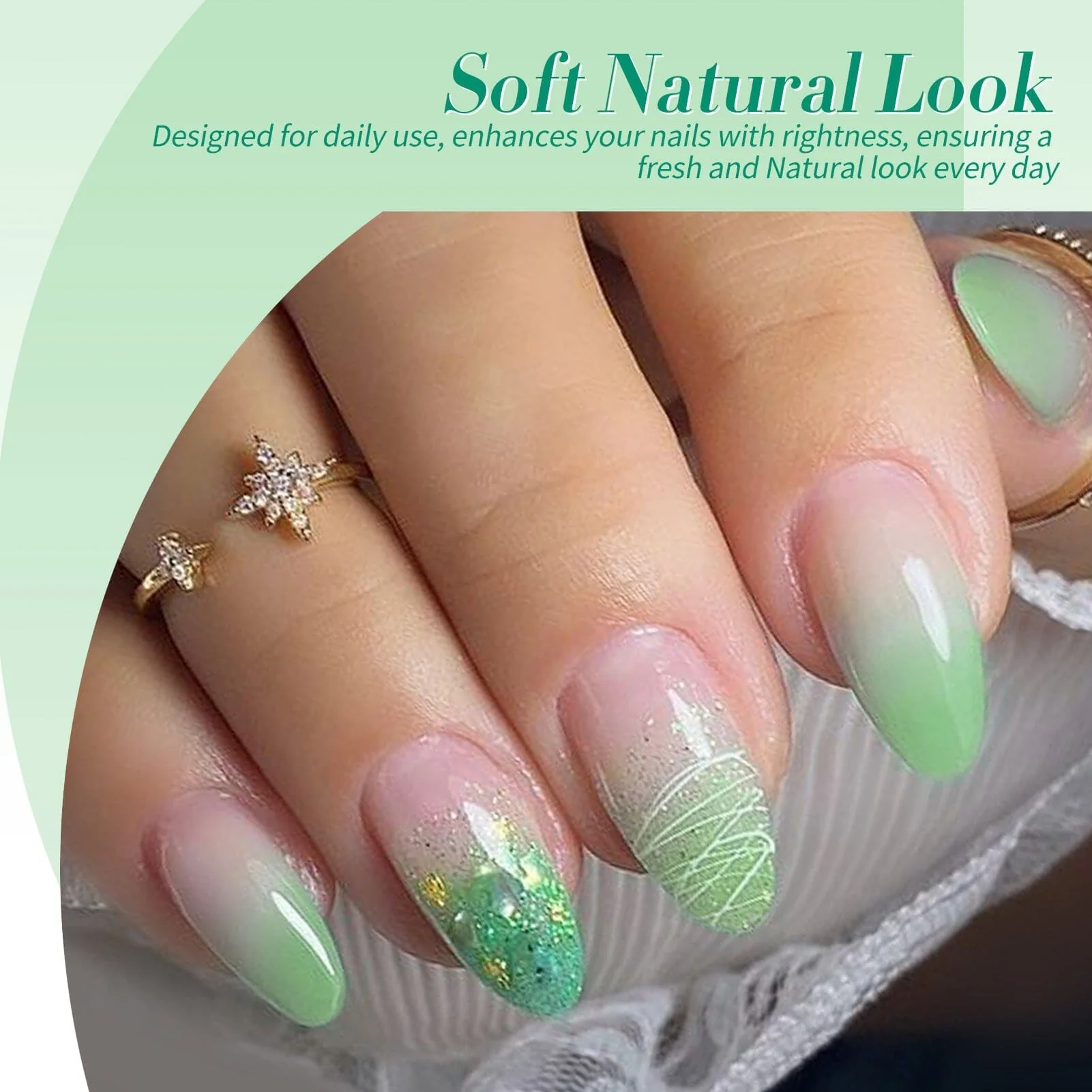 6 Colors Jelly Magnetic Gel J46 Fireflies Forest 7ml - Image 3