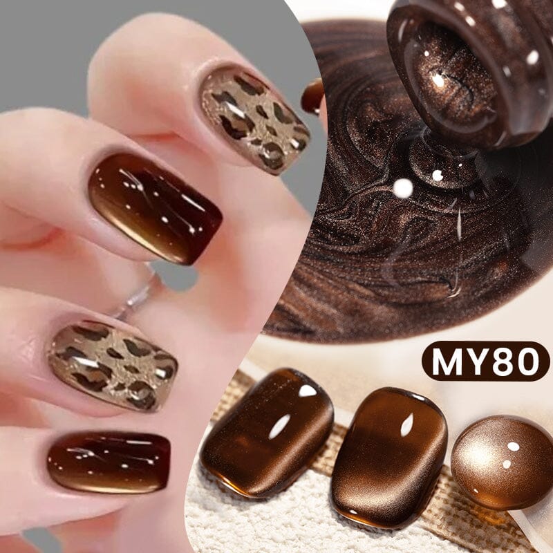 Glass Cat Magnetic Gel MY80 Dark Chocolate 10ml - Image 5