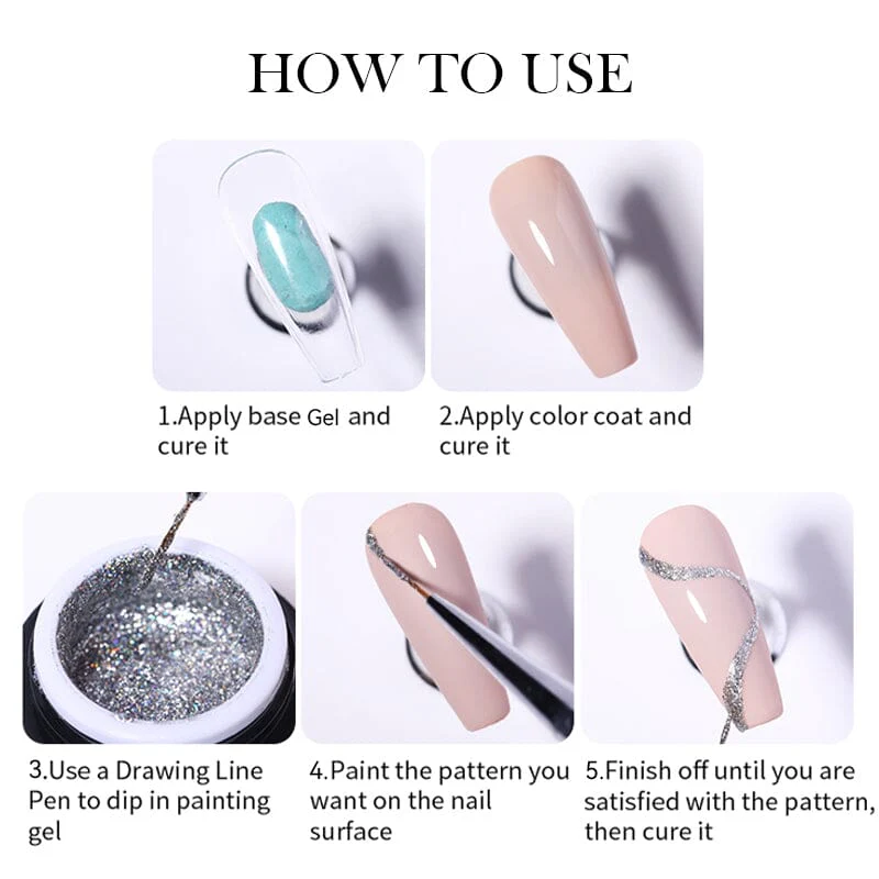 Sparkle Painting Gel 5ml - Image 3