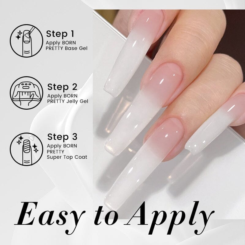 Milky White Jelly Gel 10ml - Image 5