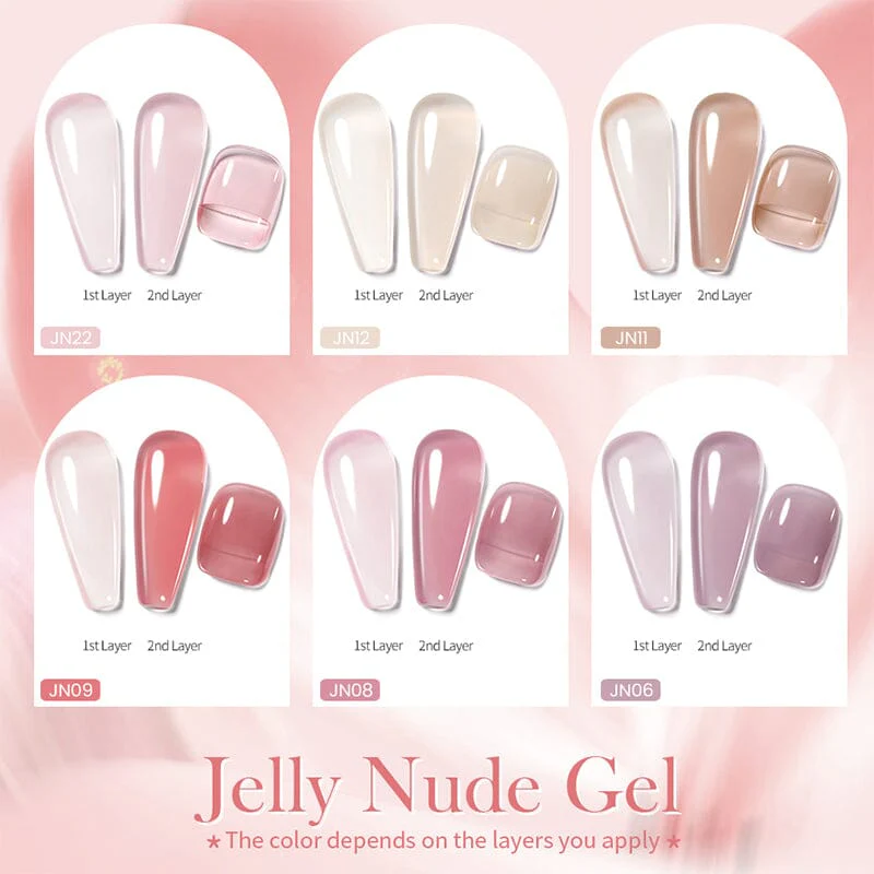 Jelly Nude Gel Polish 10ml (JN01-JN50) - Image 5